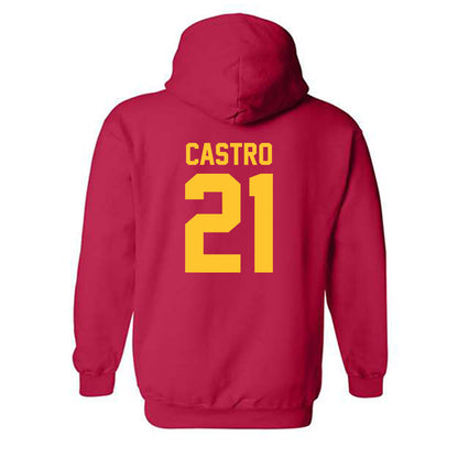 USC - NCAA Football : Trestin Castro - Classic Shersey Hooded Sweatshirt-1