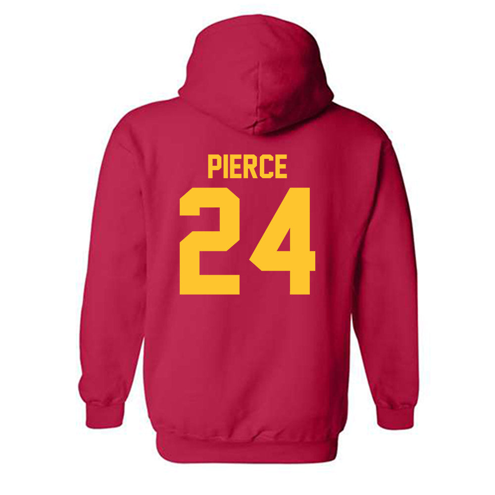 USC - NCAA Football : Christian Pierce - Classic Shersey Hooded Sweatshirt-1