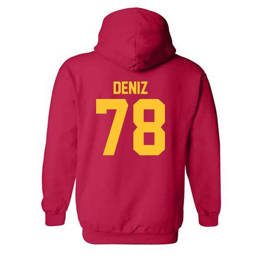USC - NCAA Football : Chase Deniz - Classic Shersey Hooded Sweatshirt-1