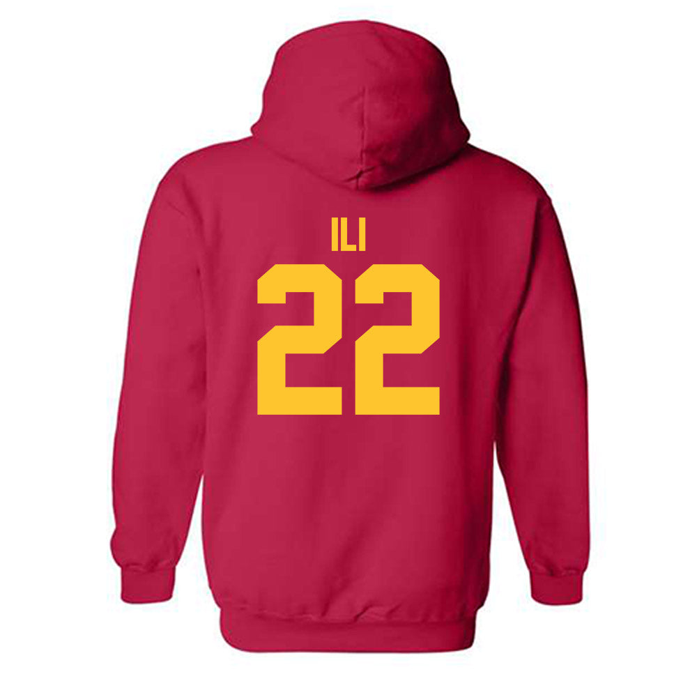USC - NCAA Football : Talanoa Ili - Classic Shersey Hooded Sweatshirt-1