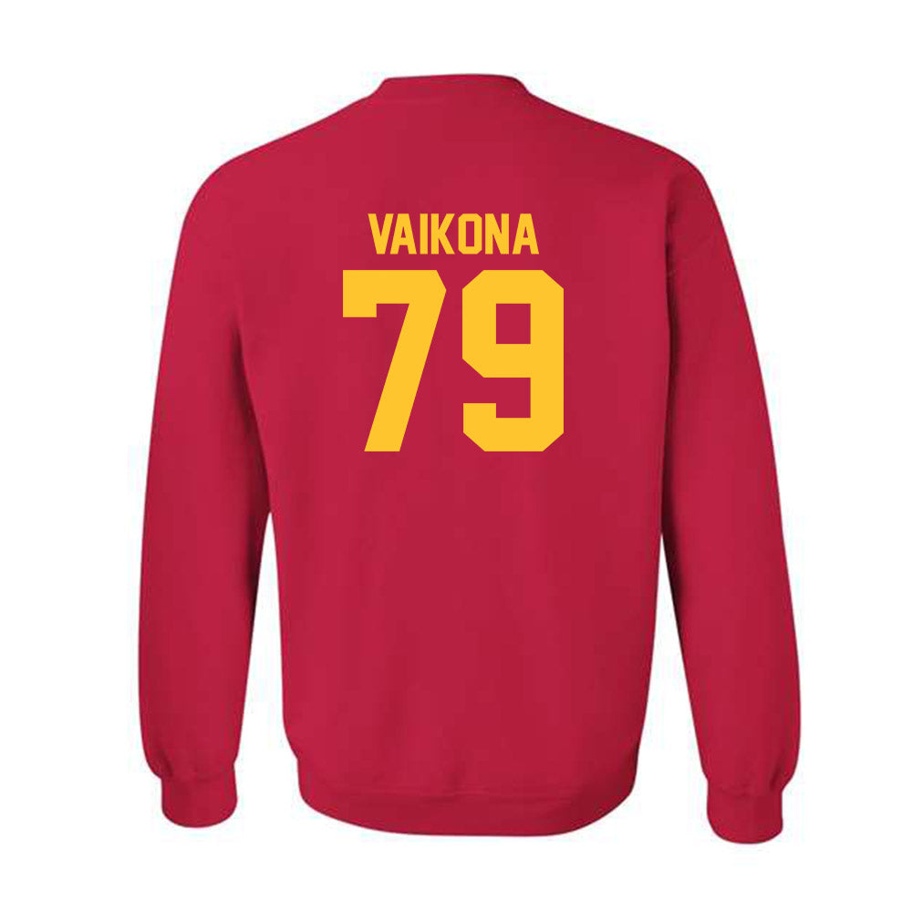 USC - NCAA Football : Elijah Vaikona - Classic Shersey Crewneck Sweatshirt-1