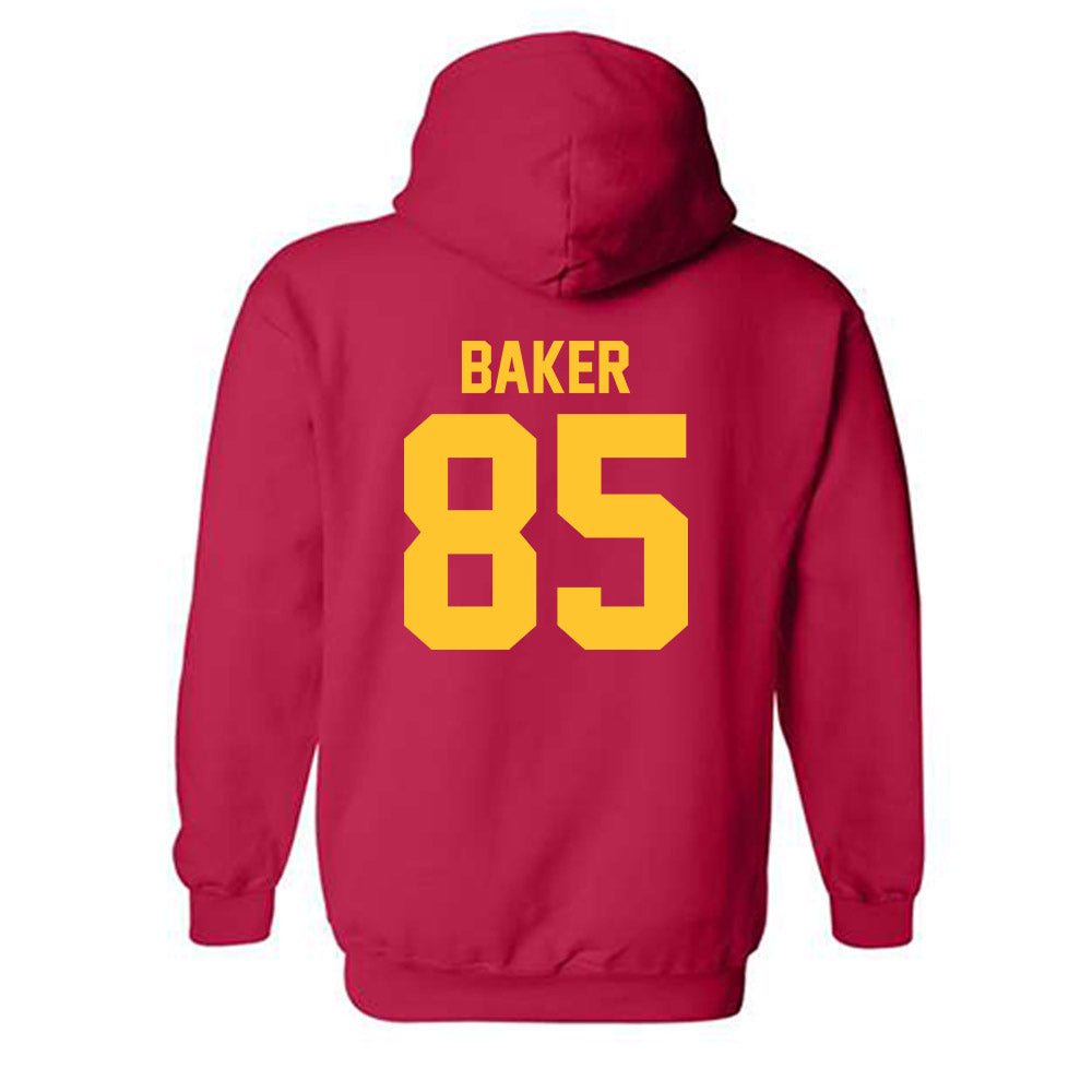 USC - NCAA Football : Tron Baker - Classic Shersey Hooded Sweatshirt-1