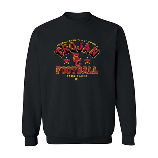 USC - NCAA Football : Tron Baker - Classic Fashion Shersey Crewneck Sweatshirt-0