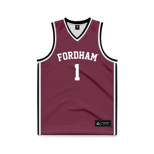 Fordham - NCAA Women's Basketball : Miya Giles - Jones - Maroon Basketball Jersey-0