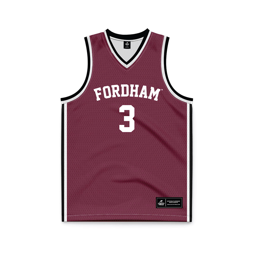 Fordham - NCAA Women's Basketball : Carryn Easley - Maroon Basketball Jersey-0