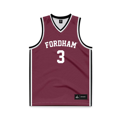 Fordham - NCAA Women's Basketball : Carryn Easley - Maroon Basketball Jersey-0