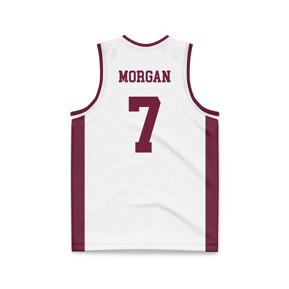 Fordham - NCAA Women's Basketball : Tia Morgan - White Basketball Jersey-1