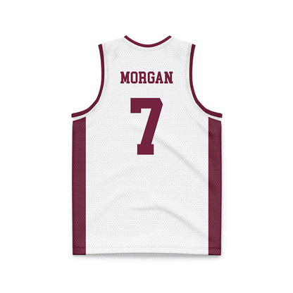 Fordham - NCAA Women's Basketball : Tia Morgan - White Basketball Jersey-1