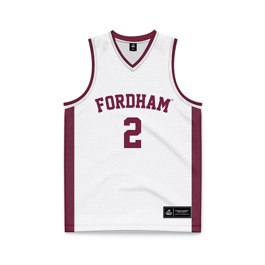 Fordham - NCAA Women's Basketball : Khloe Moye - White Basketball Jersey-0