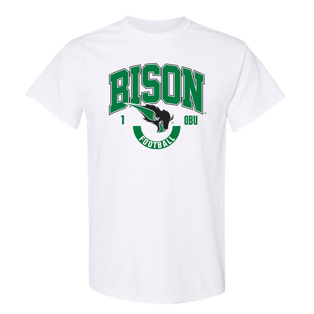 OKBU - NCAA Football : Charles Whitebear - Classic Fashion Shersey T-Shirt-0
