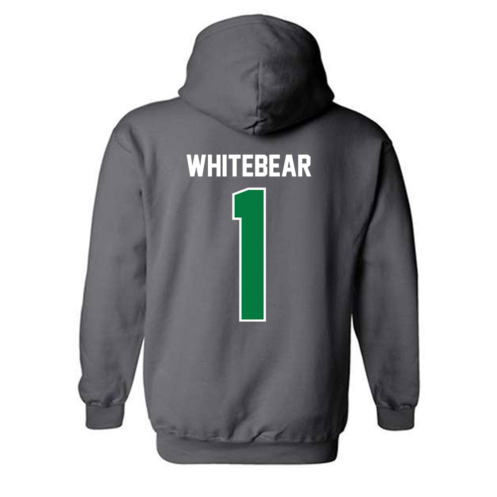 OKBU - NCAA Football : Charles Whitebear - Classic Shersey Hooded Sweatshirt-1
