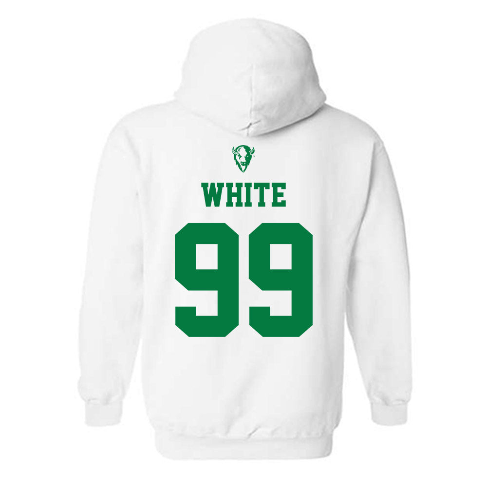 OKBU - NCAA Football : Jaden White - Classic Shersey Hooded Sweatshirt-1