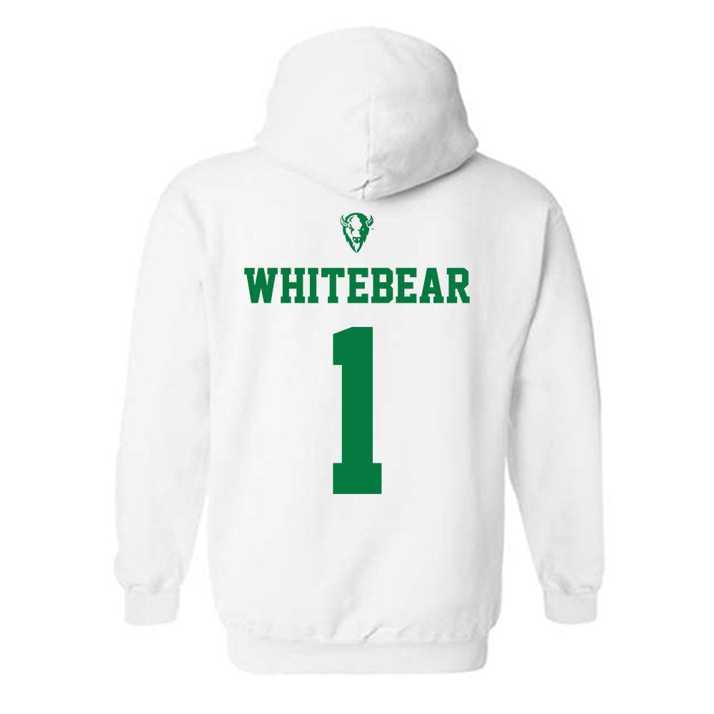 OKBU - NCAA Football : Charles Whitebear - Classic Shersey Hooded Sweatshirt-1