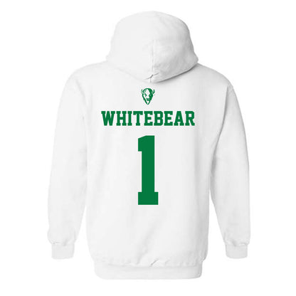 OKBU - NCAA Football : Charles Whitebear - Classic Shersey Hooded Sweatshirt-1