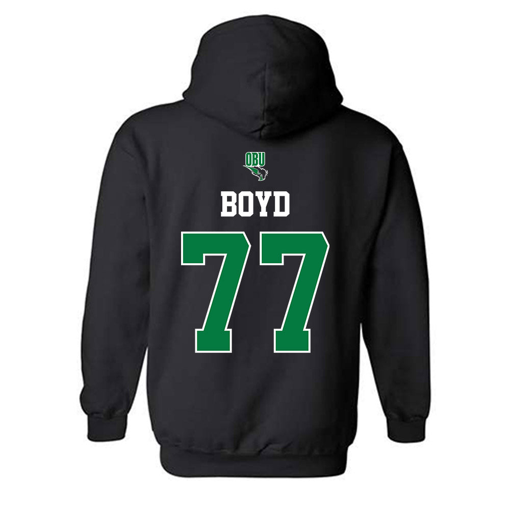 OKBU - NCAA Football : Carter Boyd - Classic Shersey Hooded Sweatshirt-1