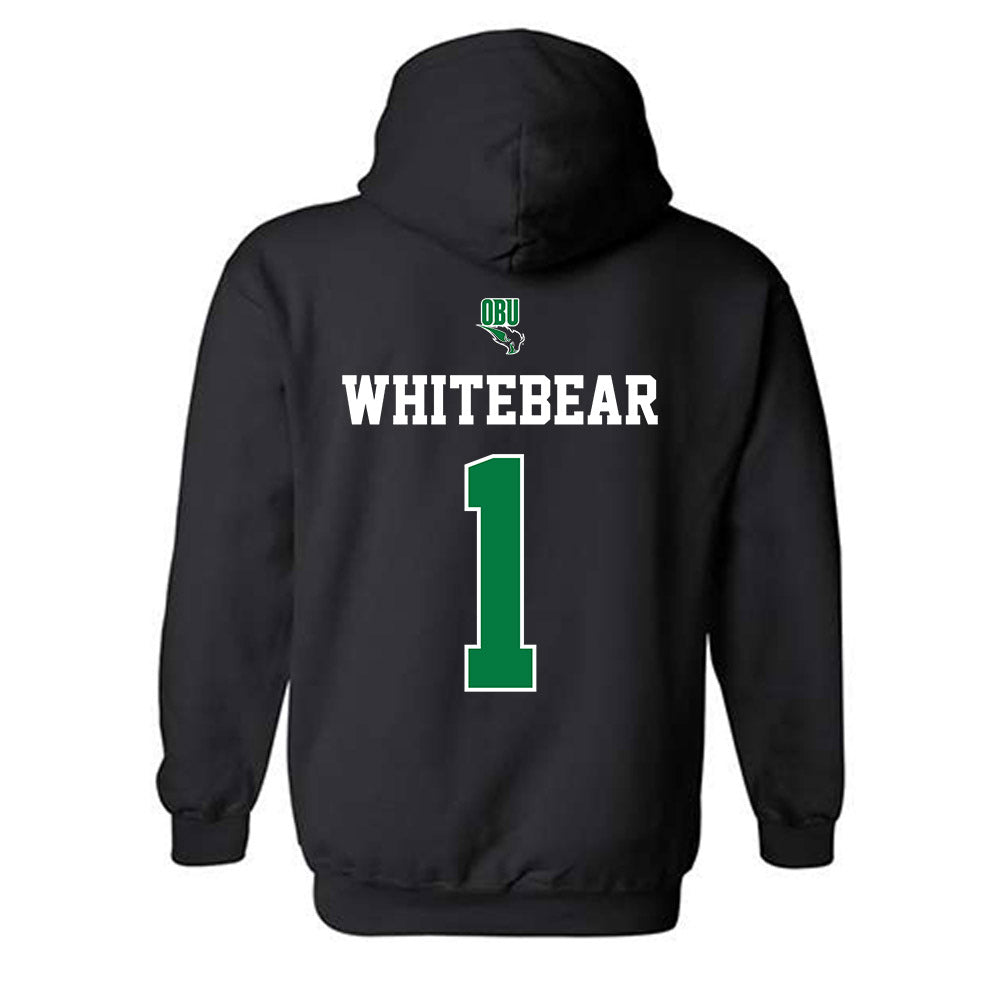 OKBU - NCAA Football : Charles Whitebear - Classic Shersey Hooded Sweatshirt-1
