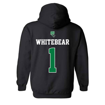 OKBU - NCAA Football : Charles Whitebear - Classic Shersey Hooded Sweatshirt-1