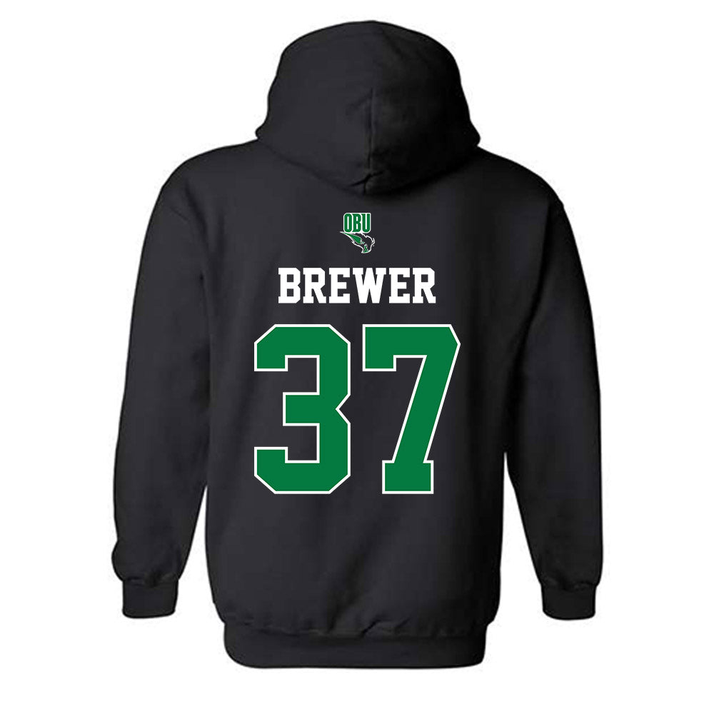 OKBU - NCAA Football : Brady Brewer - Classic Shersey Hooded Sweatshirt-1