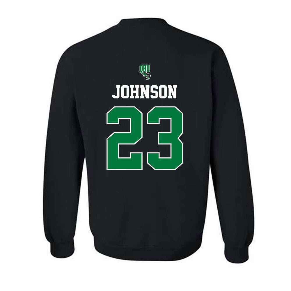 OKBU - NCAA Baseball : Quinn Johnson - Classic Shersey Crewneck Sweatshirt-1