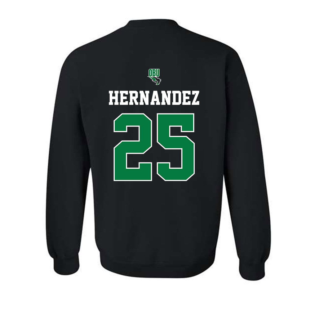 OKBU - NCAA Baseball : Lucas Hernandez - Classic Shersey Crewneck Sweatshirt-1
