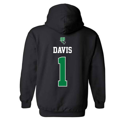 OKBU - NCAA Football : Xavier Davis - Classic Shersey Hooded Sweatshirt-1