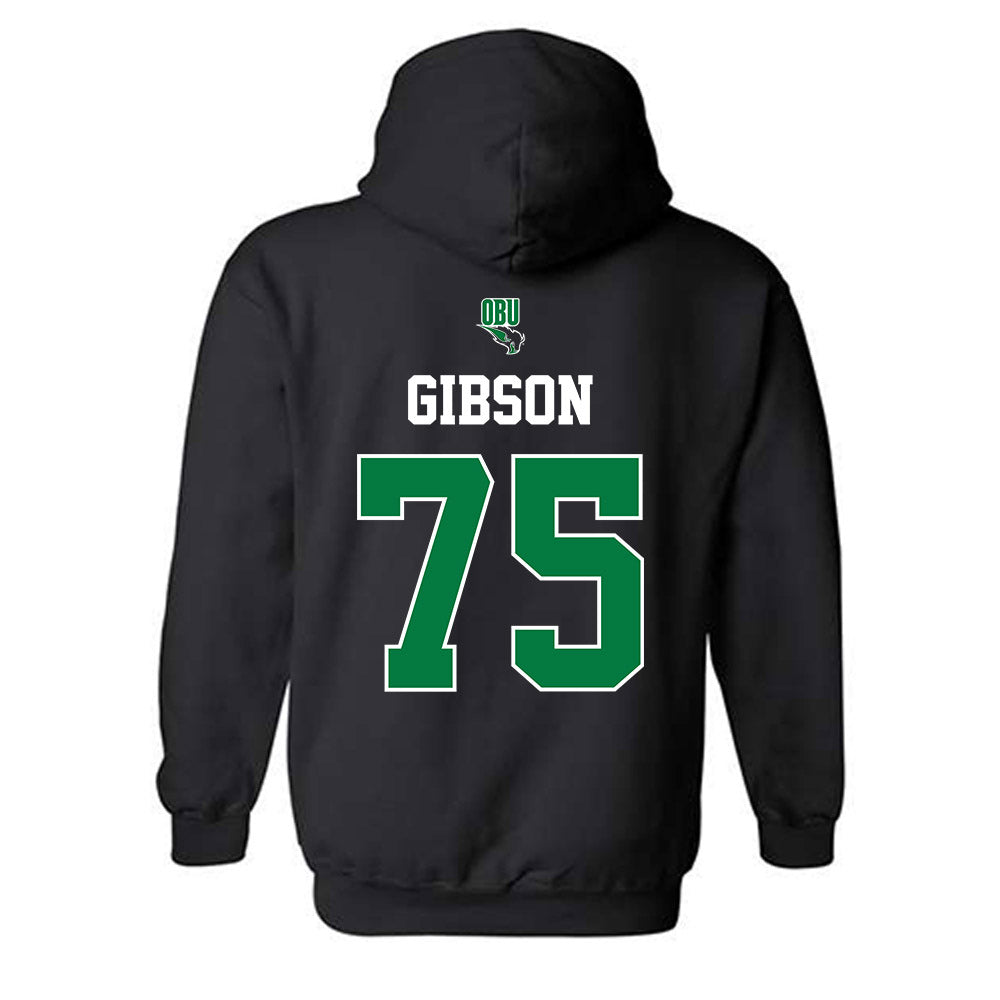 OKBU - NCAA Football : Brennan Gibson - Classic Shersey Hooded Sweatshirt-1