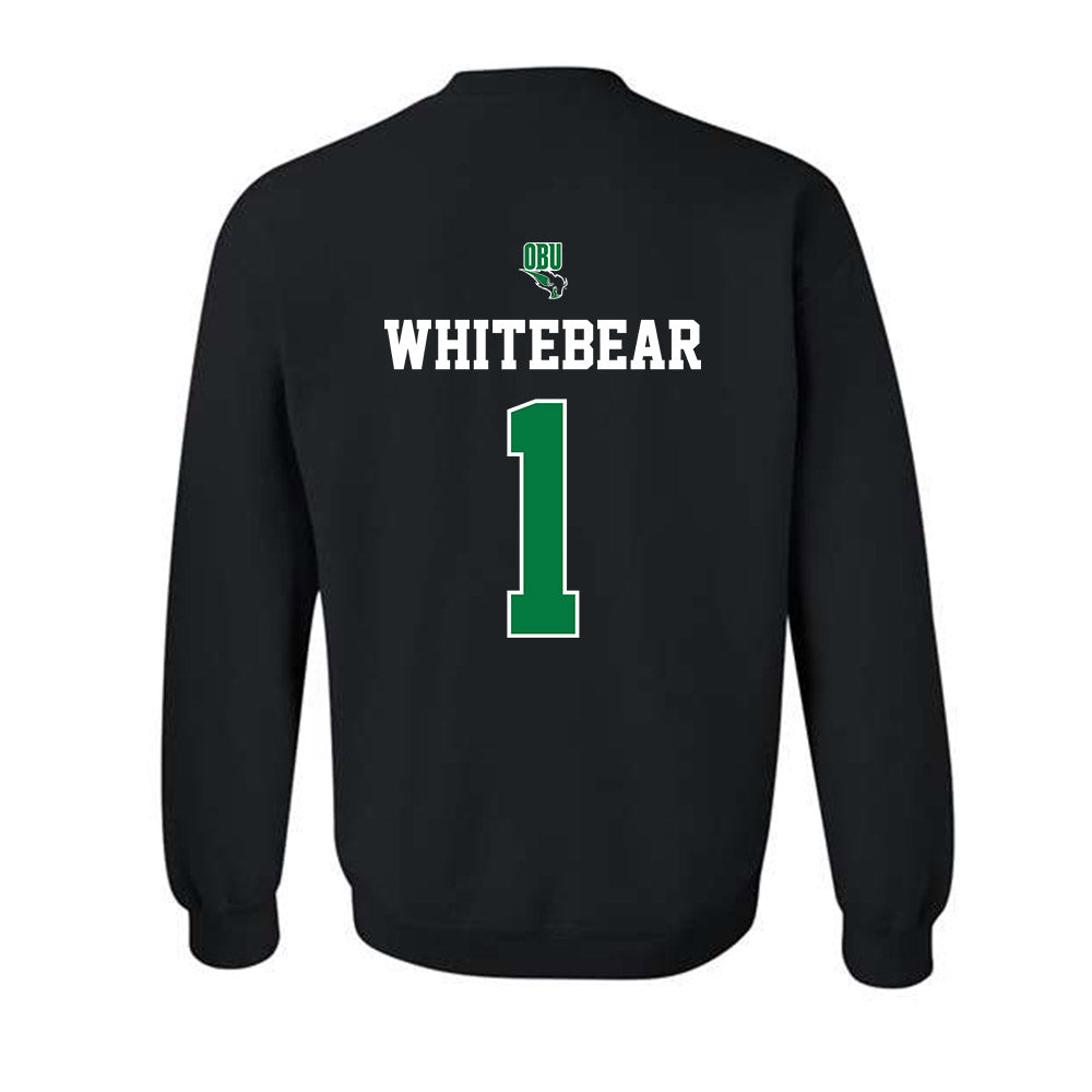 OKBU - NCAA Football : Charles Whitebear - Classic Shersey Crewneck Sweatshirt-1