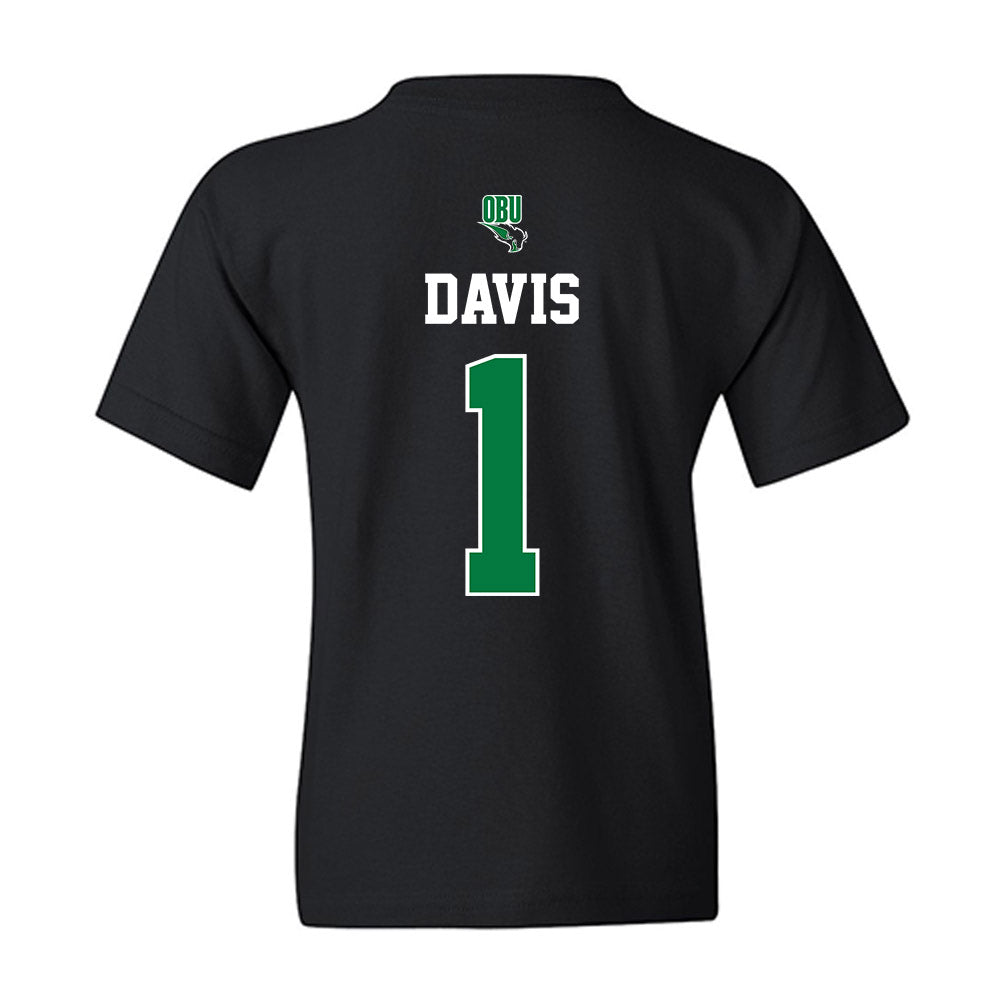 OKBU - NCAA Football : Xavier Davis - Classic Shersey Youth T-Shirt-1