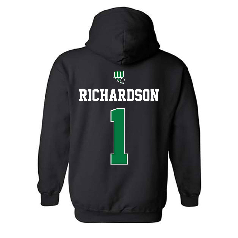 OKBU - NCAA Football : Jamion Richardson - Classic Shersey Hooded Sweatshirt-1