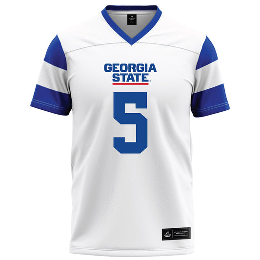 Georgia State - NCAA Football : Lanear Mccrary - White Football Jersey-0