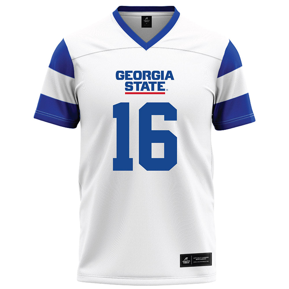 Georgia State - NCAA Football : Bishop Thomas - White Football Jersey-0