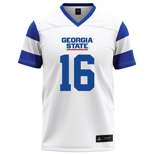 Georgia State - NCAA Football : Bishop Thomas - White Football Jersey-0