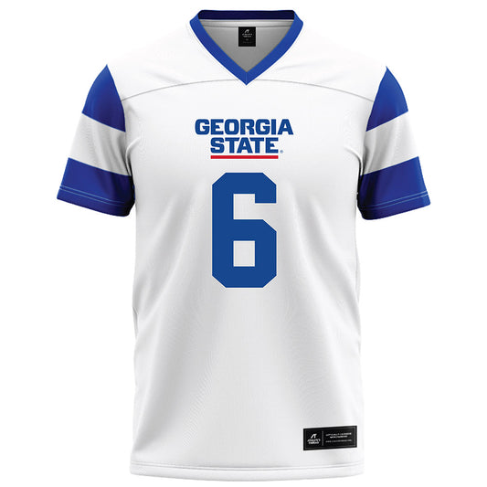 Georgia State - NCAA Football : Wesley Campbell VI - White Football Jersey-0