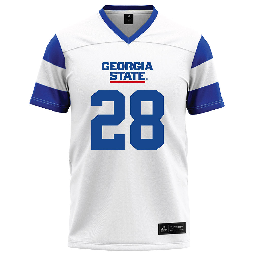 Georgia State - NCAA Football : Josiah Pope - White Football Jersey-0