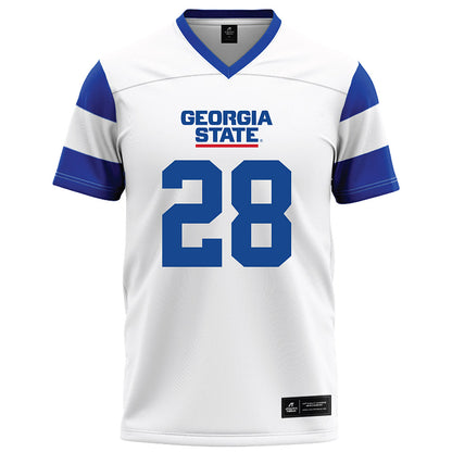 Georgia State - NCAA Football : Josiah Pope - White Football Jersey-0