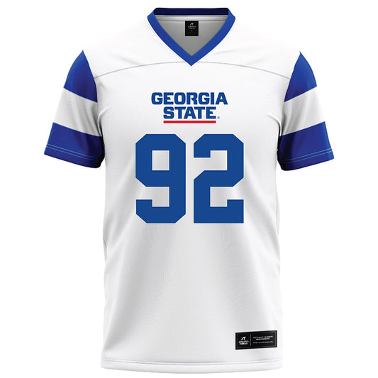 Georgia State - NCAA Football : AJ Vaughns - White Football Jersey-0