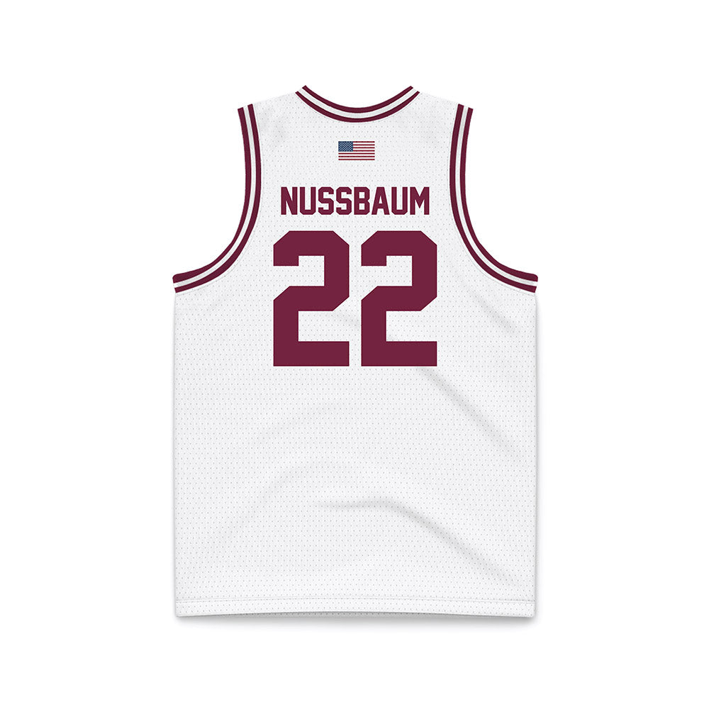 Fordham - NCAA Men's Basketball : Brian Nussbaum - Basketball Jersey White