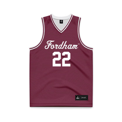Fordham - NCAA Men's Basketball : Brian Nussbaum - Basketball Jersey White