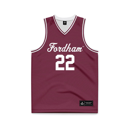 Fordham - NCAA Men's Basketball : Brian Nussbaum - Basketball Jersey White