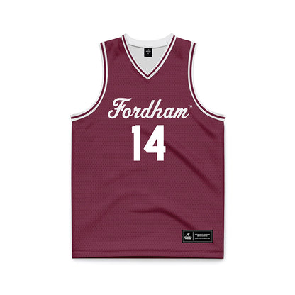 Fordham - NCAA Men's Basketball : Roor Akhuar - Basketball Jersey-0