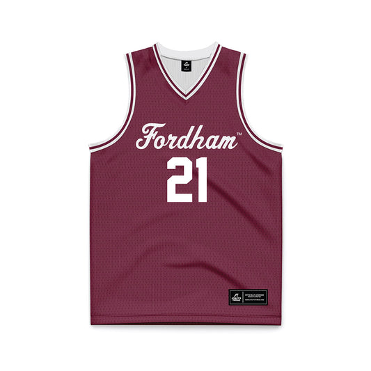 Fordham - NCAA Men's Basketball : Aidan Crotty - Basketball Jersey-0