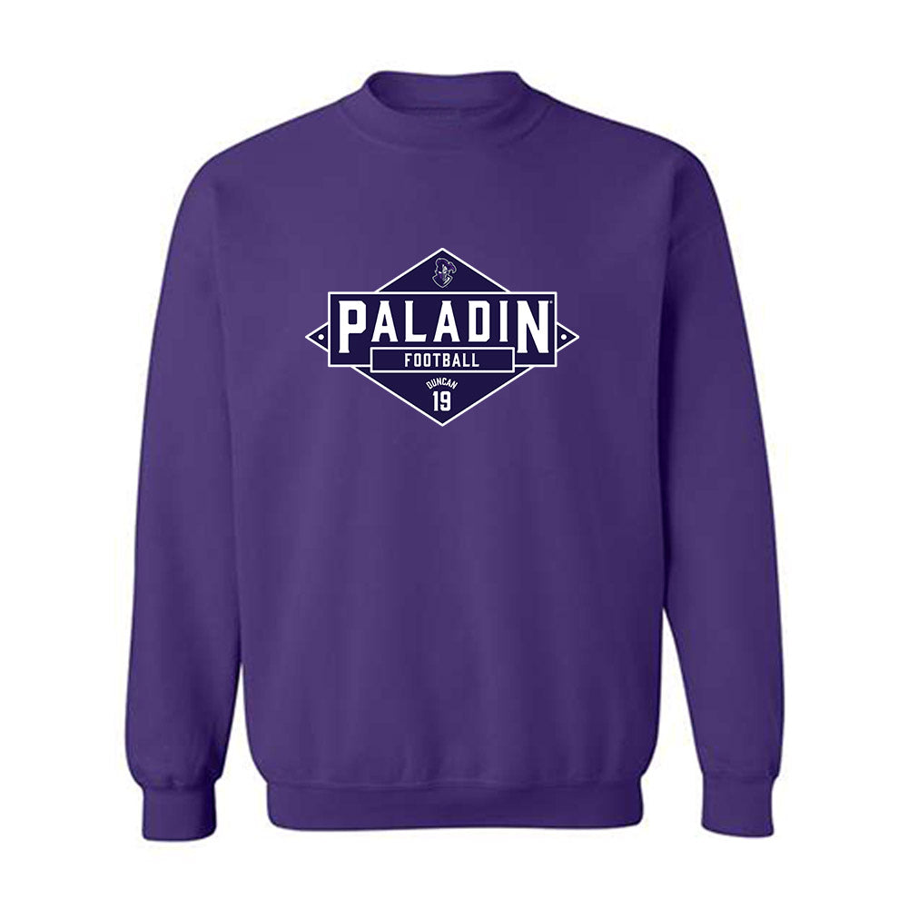 Furman - NCAA Football : Jay Duncan - Classic Fashion Shersey Crewneck Sweatshirt-0