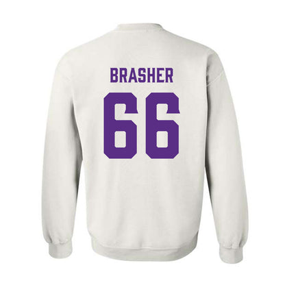 Furman - NCAA Football : Eli Brasher - Classic Fashion Shersey Crewneck Sweatshirt-1