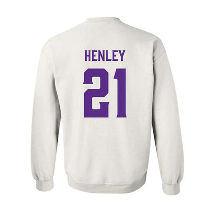 Furman - NCAA Women's Basketball : Niveya Henley - Classic Fashion Shersey Crewneck Sweatshirt-1