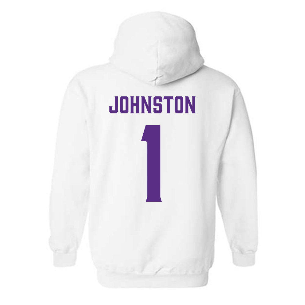 Furman - NCAA Men's Basketball : Charles Johnston - Classic Fashion Shersey Hooded Sweatshirt-1