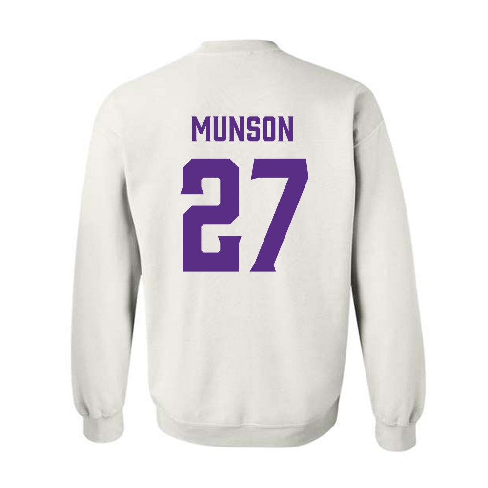 Furman - NCAA Men's Soccer : Luke Munson - Classic Fashion Shersey Crewneck Sweatshirt-1