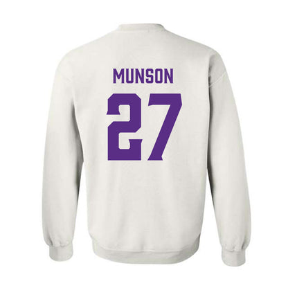 Furman - NCAA Men's Soccer : Luke Munson - Classic Fashion Shersey Crewneck Sweatshirt-1