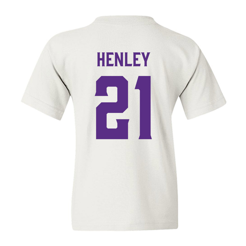 Furman - NCAA Women's Basketball : Niveya Henley - Classic Fashion Shersey Youth T-Shirt-1