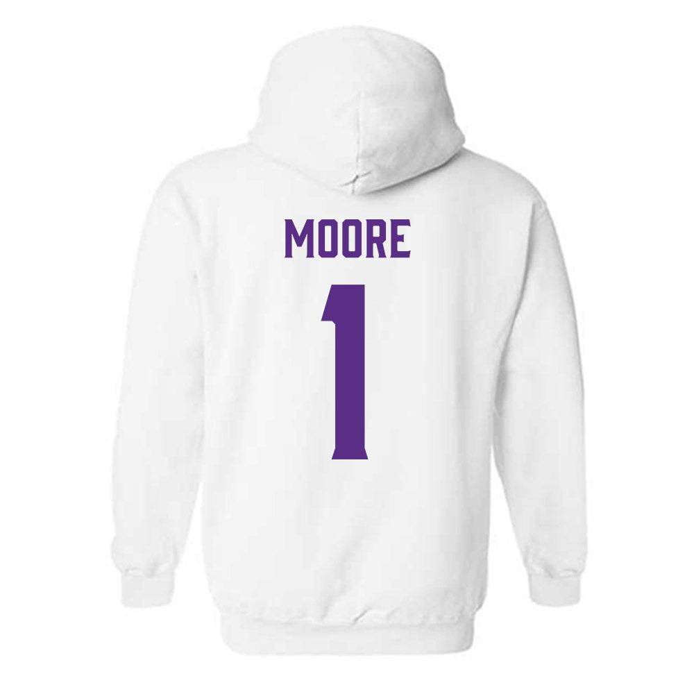 Furman - NCAA Women's Volleyball : Kacie Moore - Classic Fashion Shersey Hooded Sweatshirt-1