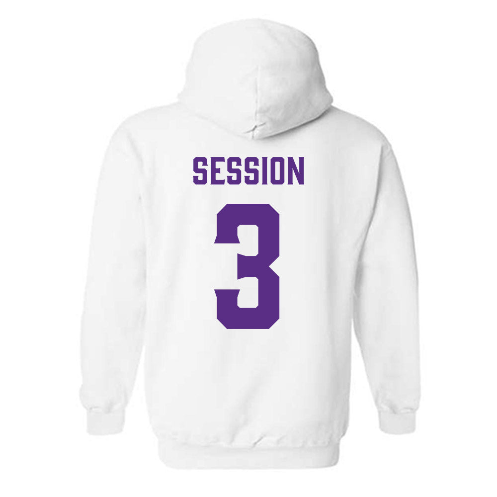 Furman - NCAA Women's Basketball : Jada Session - Classic Fashion Shersey Hooded Sweatshirt-1